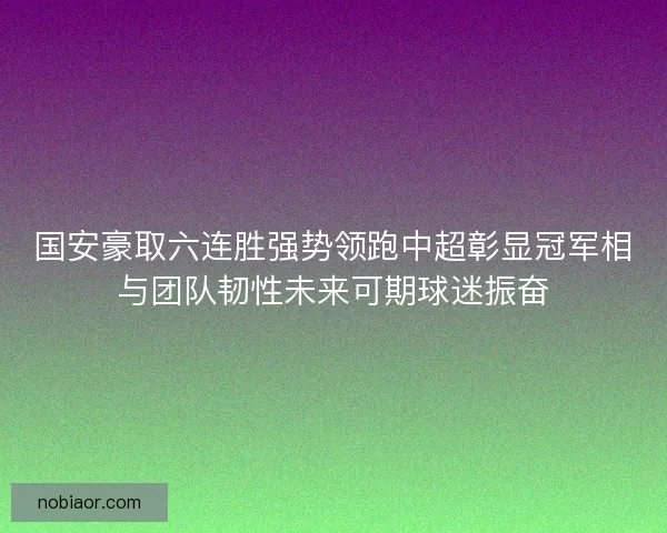 国安豪取六连胜强势领跑中超彰显冠军相与团队韧性未来可期球迷振奋